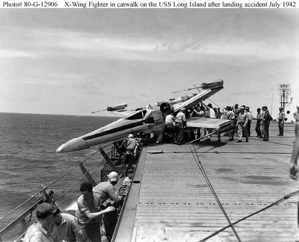 X-Wing On World War II Aircraft Carrier Photo by Ironic ...