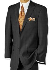 Charcoal Stain Resistant Wool Suit