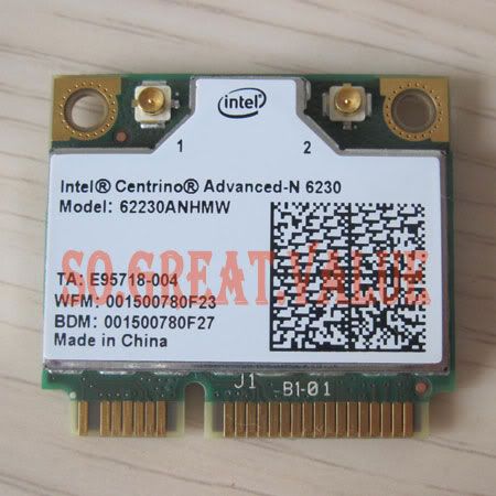 300M Intel 62230ANHMW 6230AN Wireless WiFi Mini PCI E 802 11n Card ...