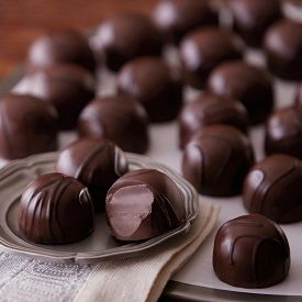 Dark chocolate truffles