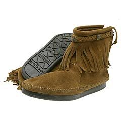 Minnetonka Hi Top Back Zip Ankle Boot