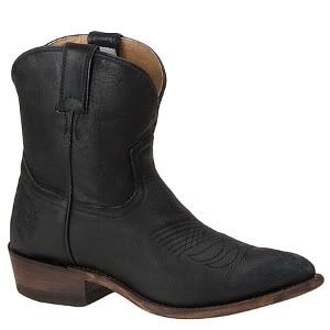 ladies short black cowboy boots