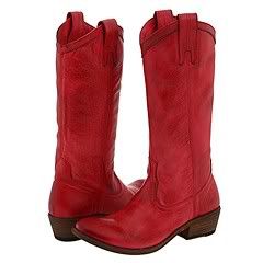 Women's Frye Carson Pull On Cowboy Boots Burnt Red Pictures, Images and Photos