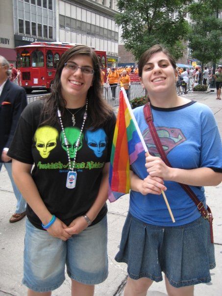 a photo of Sara and her twin Yara