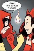 Jean Grey and Wanda Maximoff, by Colleen Coover