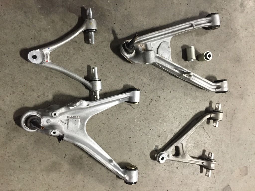 C6 Z06 Control arms with new urethane bushings and spherical rear shock