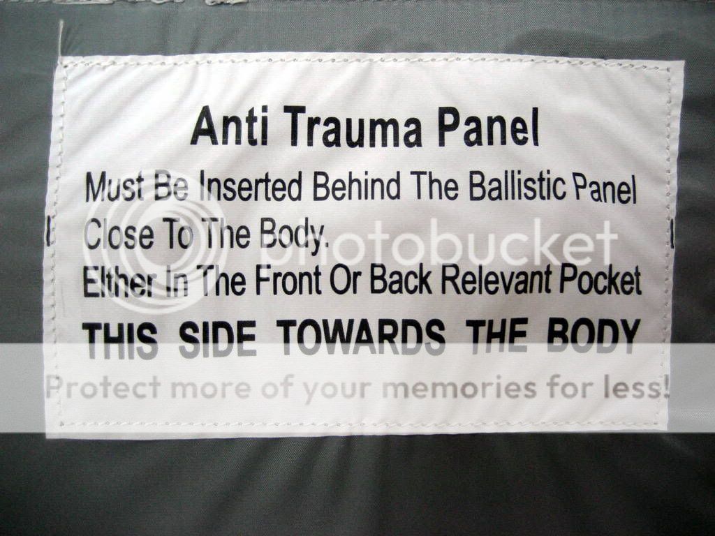 Anti trauma Panels Plates Bulletproof Armor Vest  