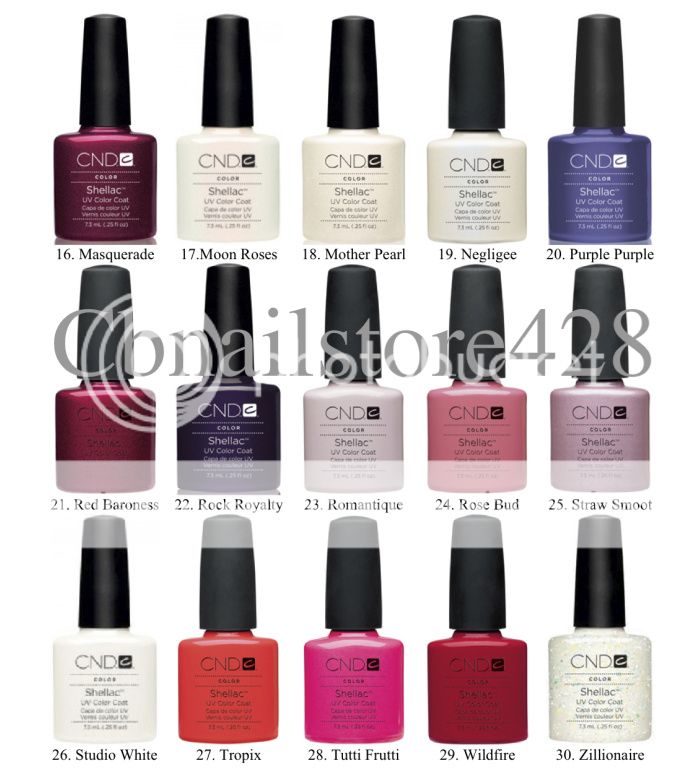 CND Shellac UV Gel Color Kit   SET OF 8 BOTTLES   SUPER SALE   SHIP IN 